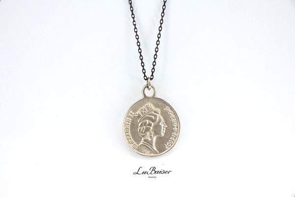  LuBaiser Jewerly 루베제 주얼리 코인목걸이, 원형목걸이, 코인목걸이,블랙체인코인목걸이,양면코인목걸이, 김나영목걸이, 엘리자베스목걸이, 패션데일리목걸이,블랙체인목걸이