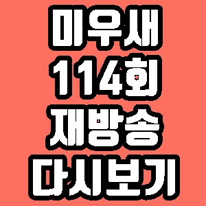 미우새 이동우 딸 114회 재방송 다시보기 방송시간 편성표