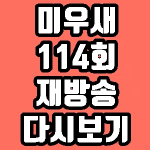 미우새 이동우 딸 114회 재방송 다시보기 방송시간 편성표