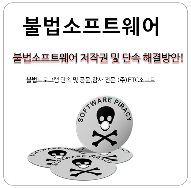  불법소프트웨어 저작권 및 단속 해결 방법 알아보기