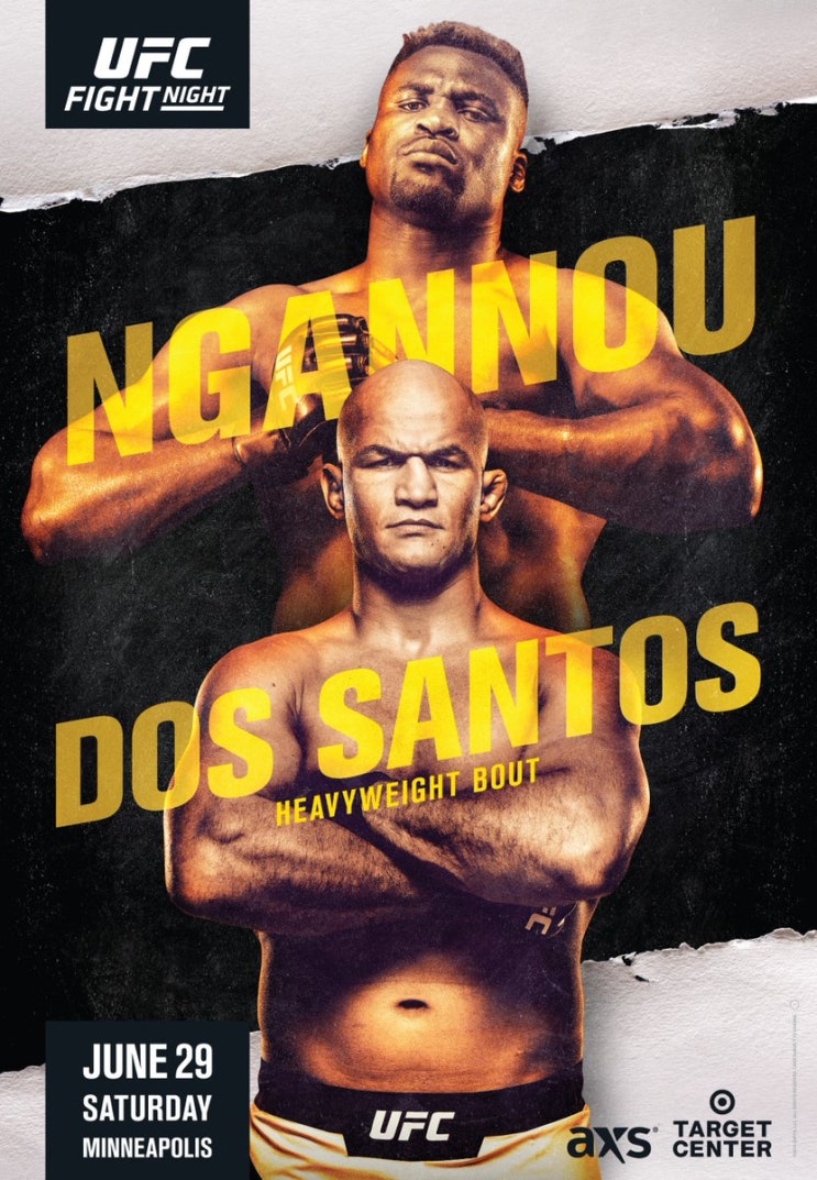  UFC on ESPN3 주니어 도스 산토스 VS 프란시스 은가누 대진표 및 프리뷰