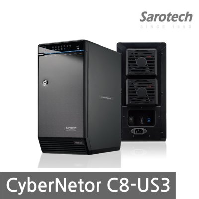  [깜짝특가] +正品 HDD 내장+ 새로텍 CyberNetor C8-US3 + 8TB(1TBX8EA)