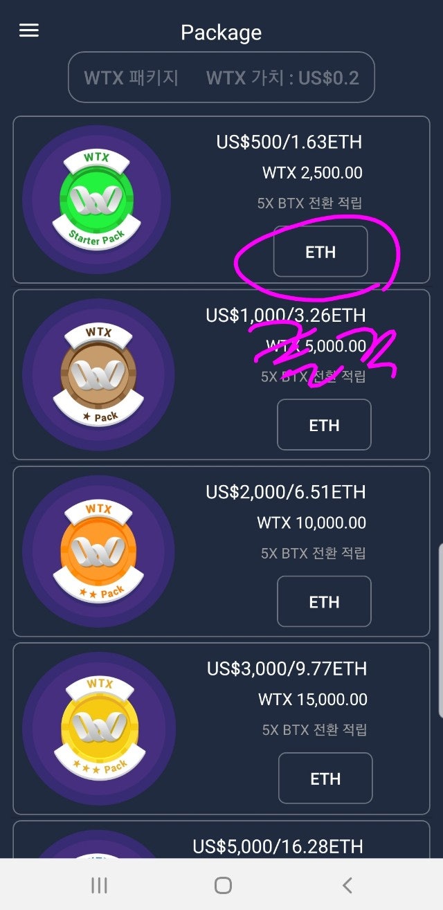 WTX토큰 회원가입 및 패키지 구매 방법 안내(위드파운데이션) : 네이버 블로그