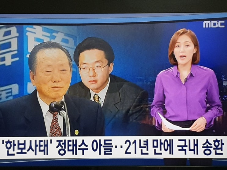  '한보사태' 정태수 아들…21년 만에 국내 송환
