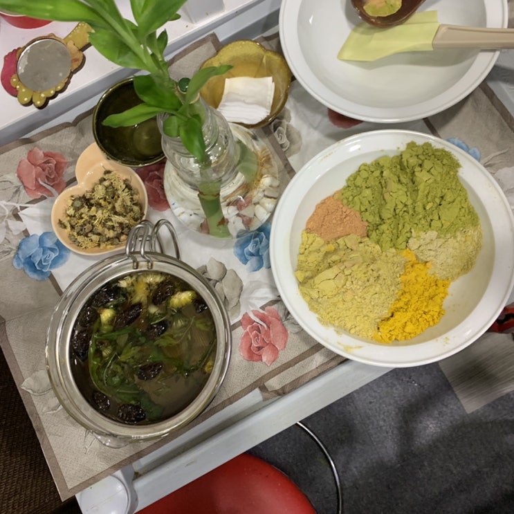  [탈모예방] 난 두피에도 팩한다! 탈모에 좋은 한지혜 들꽃이야기 에서 두피팩 받고 왔어요!ෆ