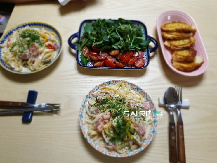  신혼 집밥 : 크림/토마토 파스타편 (feat. 해물)