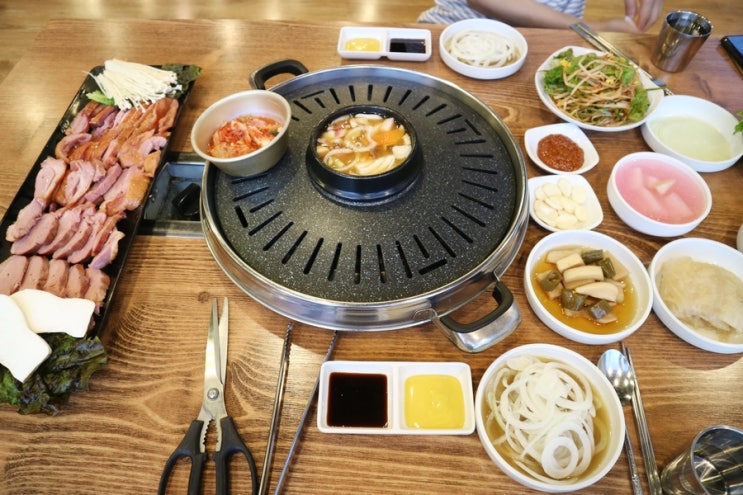 토당동 맛집/화정 맛집 "육삿갓 토당본점"에서 오리장작구이 먹방