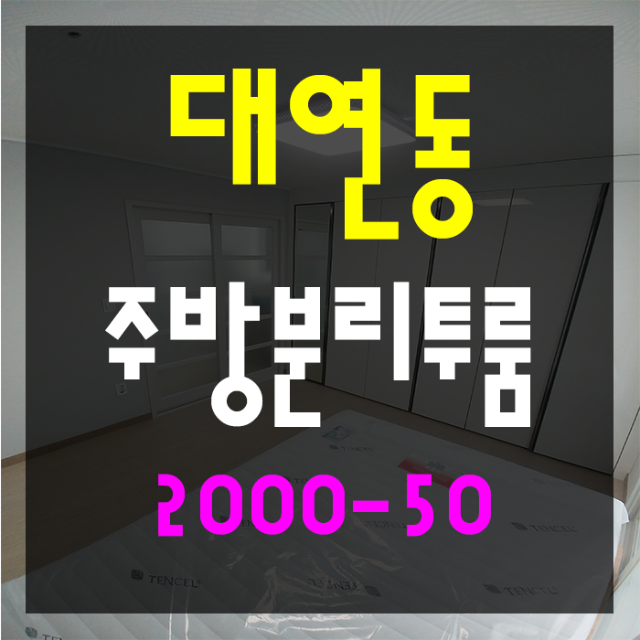  대연동 역세권 따근따근한 신축 투룸 어떠세요?
