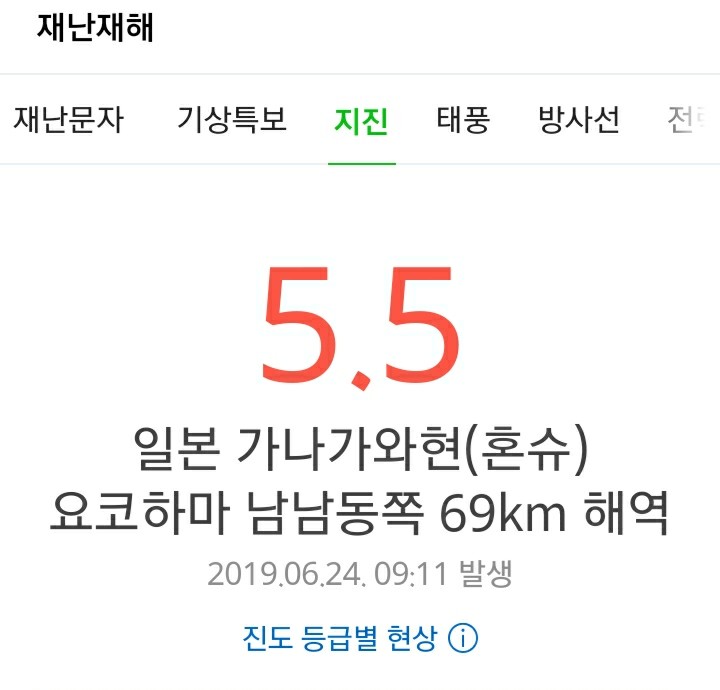  [NEWS] <국외> 일본 도쿄 인근 서 규모 5.5 지진