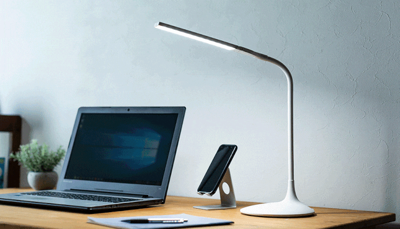 [타우스탠드DU-S7000]플렉시블 방향조절 색온도변경 밝기조절타이머 무선충전 심플하고 예쁜디자인 블루라이트 전자파동시차단 이케아 더좋은 LED스탠드 추천 5