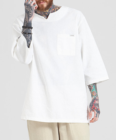  HALBKREIS 하프크라이즈 Linen Pocket 린넨 7부 포켓티 패션