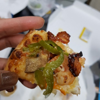 도미노피자 신메뉴 문어밤 슈림프와 와규앤비스테카 맛보기