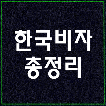  한국비자종류14 (총정리)