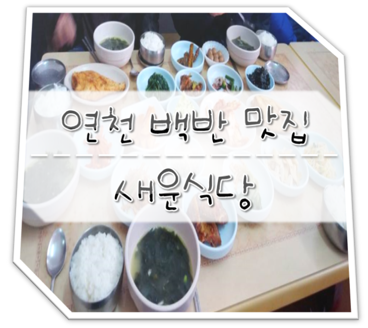  연천 맛집 할머니손맛 그리울땐 새운식당 백반