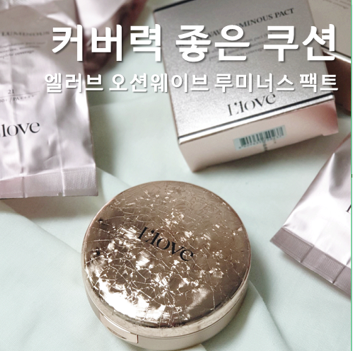  커버력좋은쿠션 엘러브 오션웨이브 루미너스 팩트