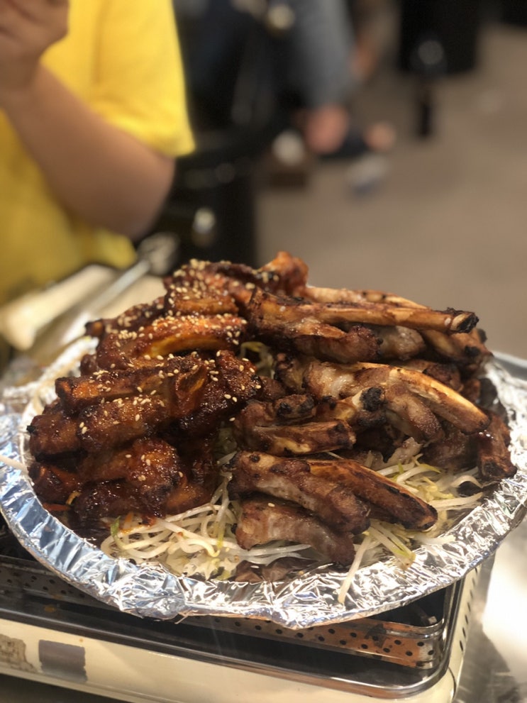  신동카페거리 맛집, 등갈비 구이가 맛있는 찜선생갈비 (테이크아웃, 포장 가능!)