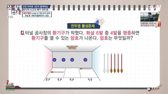  [tvN 문제적 남자 전두엽 활성문제] 화살과 암호
