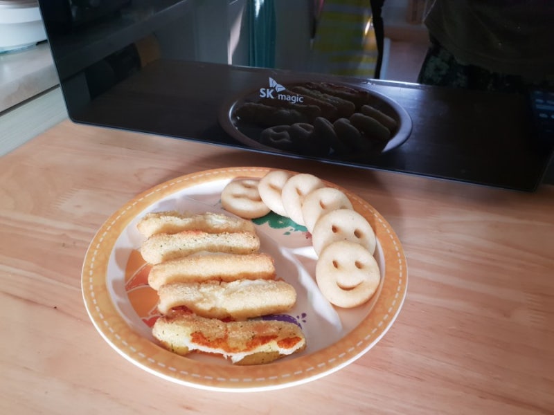 아이간식 SK매직오븐 자동요리 에어프라이 로 쉽게 건강하게 만들어요