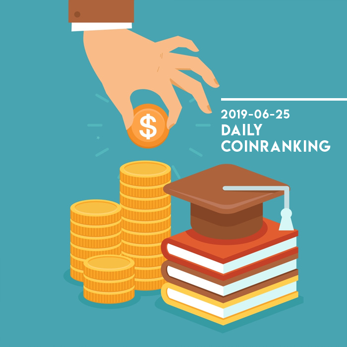  2019년 6월 25일 데일리 코인랭킹 (최대상승/하락코인)