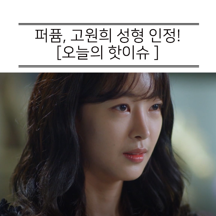  드라마 퍼퓸 고원희 성형 인정, 쿨한 여자! 나이도 알아보자.