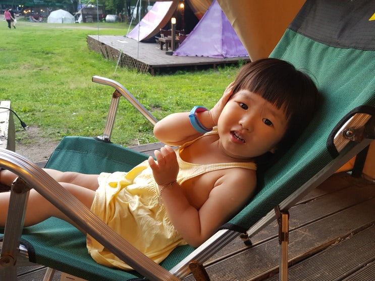  파주캠핑, 클럽레스피아 in 파주 글램핑, 지아의 첫캠핑 성공적!