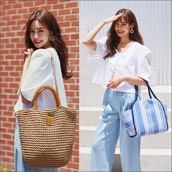  안현모의 여름 바캉스룩 with 쿠론 써머 에디션 라탄백