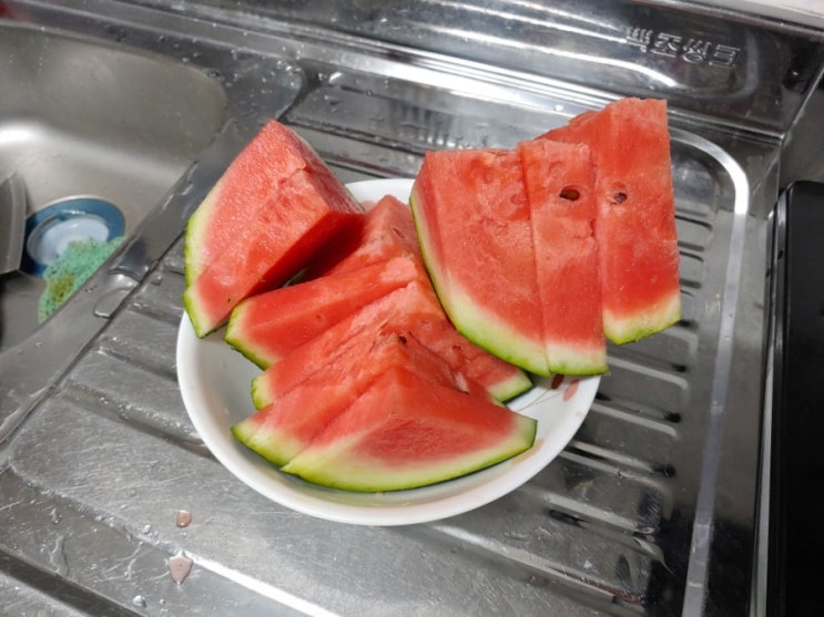  올 여름 수박 가격,여름휴가 저렴하고 큰 수박 좋네요~