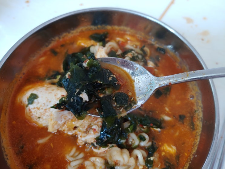  백종원 골목식당 거제도 미역새우라면(거미새라면) 레시피