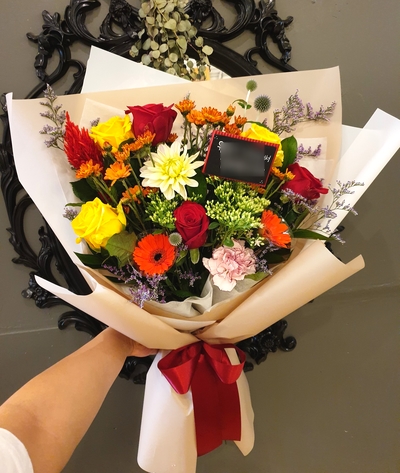  부모님 생신 꽃다발@ 러브플라워 마켓 수원꽃집 인계동꽃집