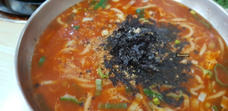 대전 괴정동 '공주 칼국수' (얼큰이 칼국수+두부두루치기)