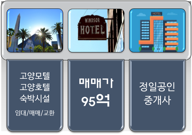  고양 모텔매매-일산 신도시 역세권 위치/95억