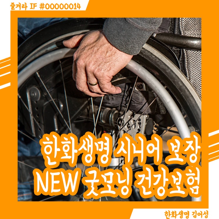  한화생명 노인 질환 보장 New 굿모닝건강보험 집중 분석