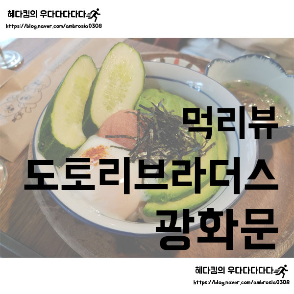  [먹리뷰]도토리브라더스/종로 광화문 맛집/일본가정식/아보카도연어덮밥
