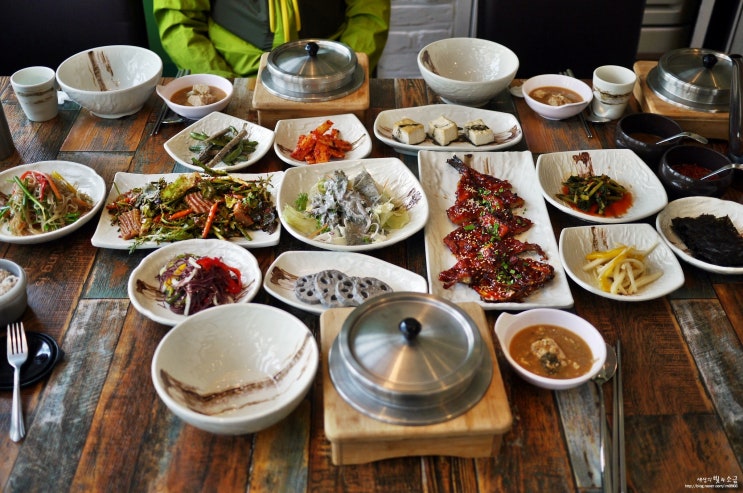 청라 한정식 아리아리정선 곤드레 황태구이정식 푸짐하고 맛있네요