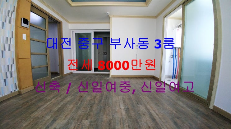  (대전 중구 부사동) 신일여중, 신일여고 인근에 있는 신축 완전 저렴한 전세 쓰리룸입니다 ^^