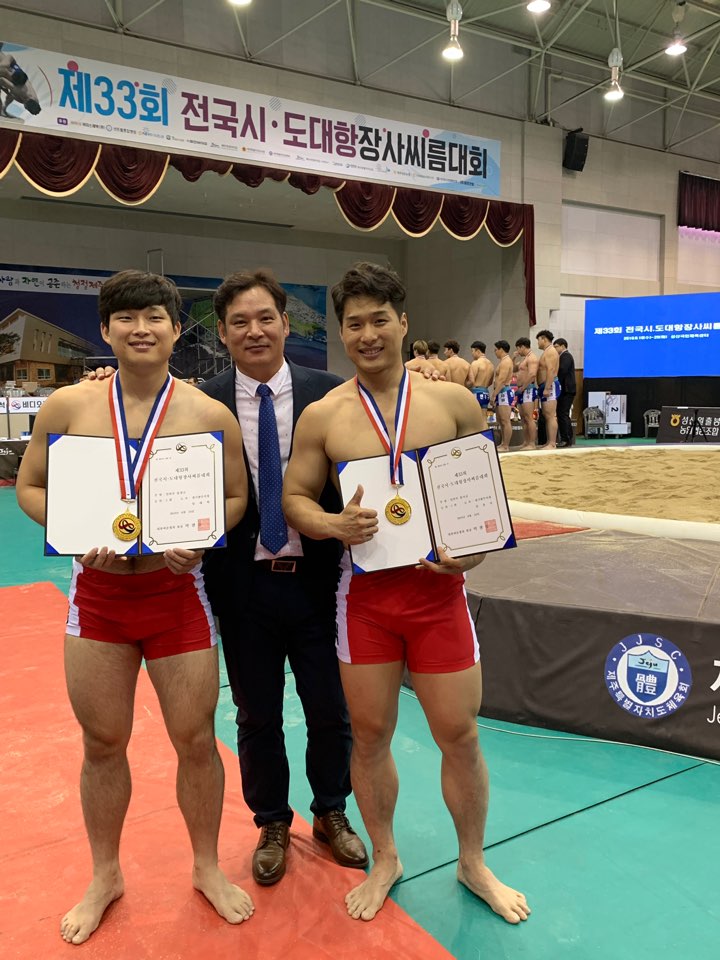  광주시청 씨름팀‘전국 장사씨름대회’ 2개 체급 우승 쾌거