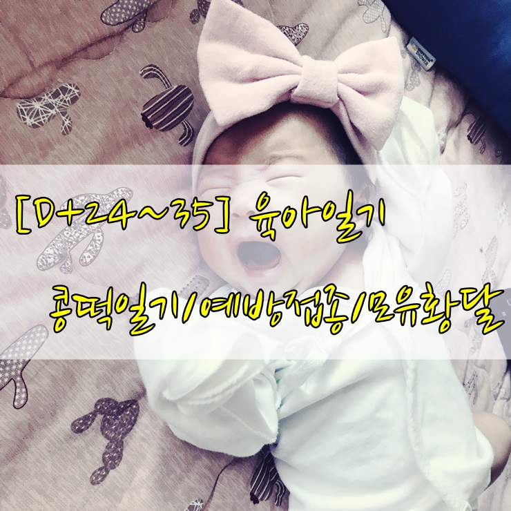  [D+24~35] 육아일기 : 콩떡일기/출생신고/예방접종/모유황달
