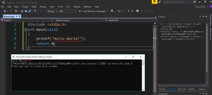  [C, Java] Hello World 출력, printf 출력 함수 서식과 포맷, 소수점 자리 지정법, 채우기