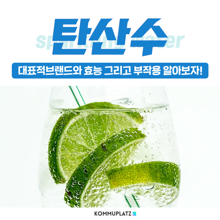  탄산수 효능 효과 부작용 브랜드 스파클링워터에 대한 모든 것!