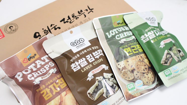  김부각 칼로리 낮아 간식으로 오희숙전통부각 선물세트
