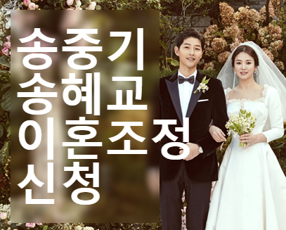  송중기 송혜교 파경 이혼조정신청