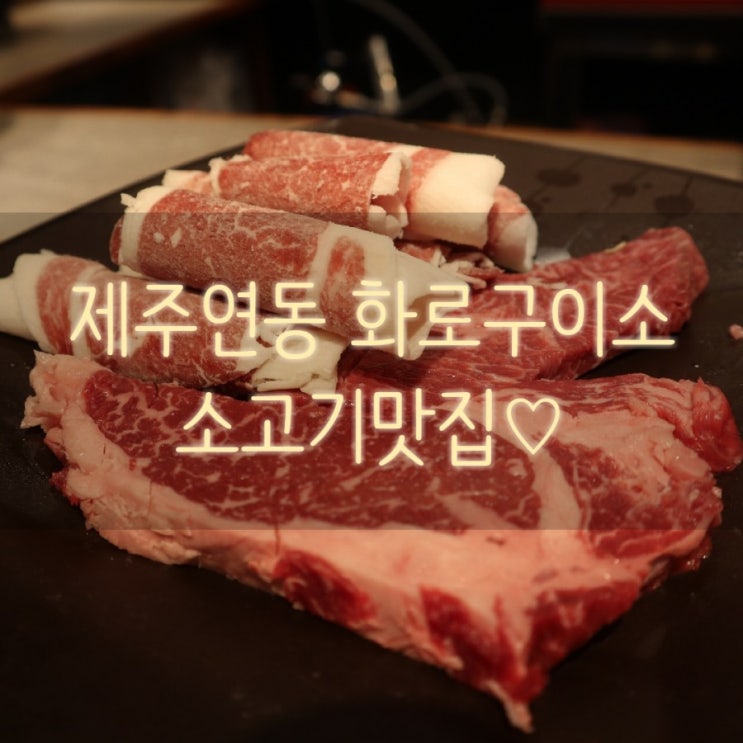  제주 한우소고기 [화로구이소] 연동 소고기 맛집.