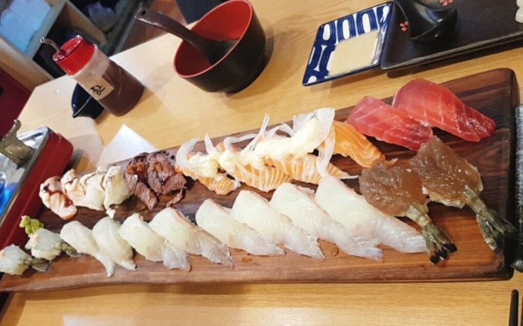  영등포역 스시나베 배부르게 세트 먹었어요