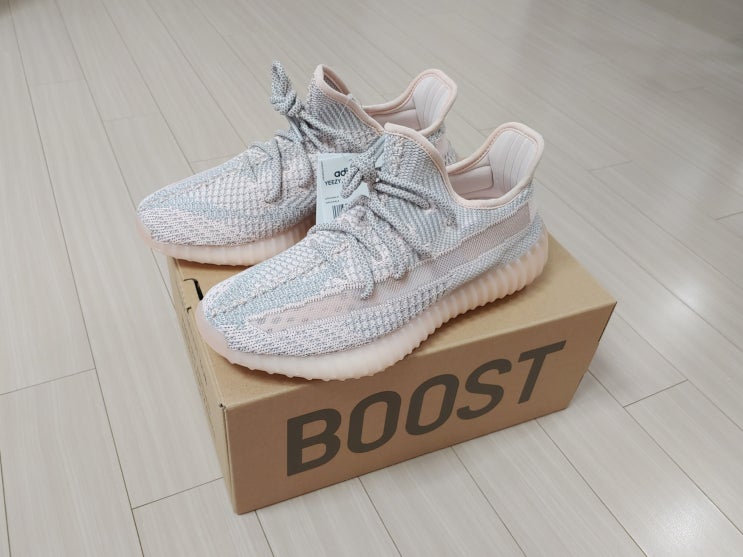  이지부스트 350 V2 신스 논리플렉티브 언박싱 구매후기 Yeezy Boost 350 V2 Synth Non-Reflective Unboxing