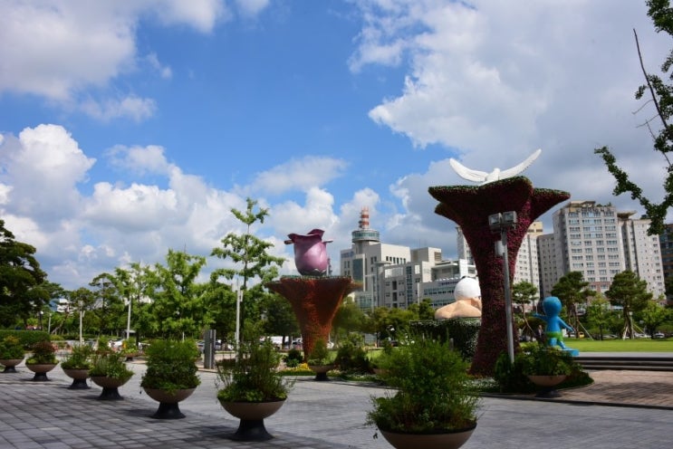  2019광주FINA세계수영선수권대회 D-14일 광주광역시청 풍경
