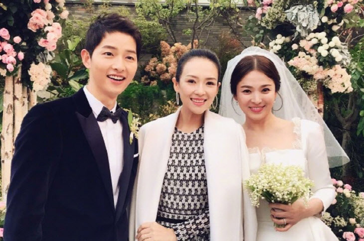  장쯔이, 결혼식 참석했던 송중기·송혜교 이혼 소식에 SNS 글