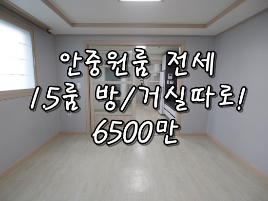  안중원룸전세 송담지구 1.5룸 거실 방 분리 구조 예쁜집