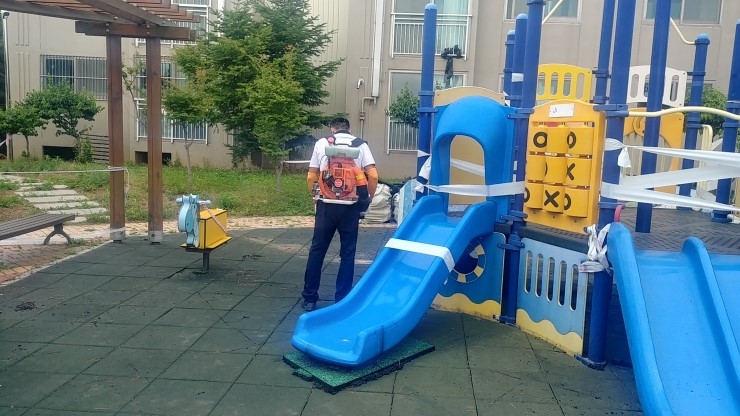  강원도 동해시 묵호주공아파트 하단탄성고무칩포장/전국시공 한길산업개발