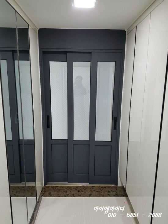  광주중문, 광주 현관 중문 인테리어 3연동 슬라이딩 단열 소음방지 공간구분 중문, 아이엠아이디 ( 목포 라송센트럴카운티3차 아파트 )