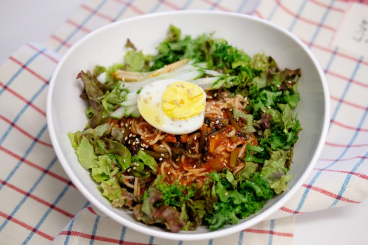  여름엔 이거죠!! 열무김치 비빔국수